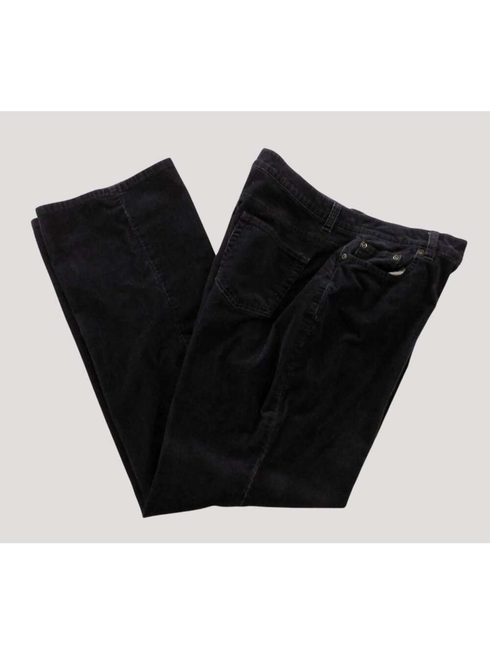 Charter Club Corduroy Jeans Womens Size 16 Regular Dark Brown Cotton Spandex